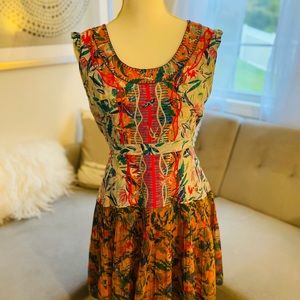 Saloni dress floral 100% silk